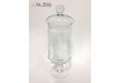 (AMORN) Jar C19/26 - โหลแก้วพร้อมฝา แฮนด์เมด เนื้อใส ความสูง 28.5 ซม.     