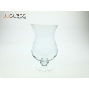 (AMORN) PN 825/25cm. - Transparent Handmade Colour Vase, Height 25.5 cm.