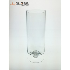 (AMORN) PN 94/35cm. - Transparent Handmade Colour Vase, Height 35 cm.    