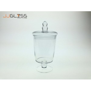 (AMORN) PN C94/22cm. - Handmade Colour Dozen Transparent Glass Cover, Height 25 cm.