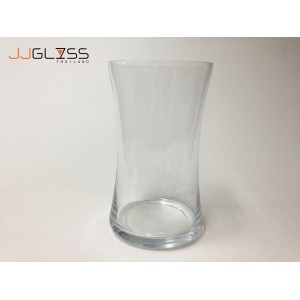 (AMORN) Vase 505/30 - Transparent Handmade Colour Vase, Height 30 cm.