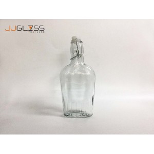 BAN CLIP LOCK 250ml. - Transparent Glass Bottle, Ban Clip Lock
