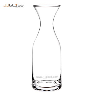 (AMORN) Carafe 5.5/18cm. - Transparent Handmade Colour Vase, Height 18cm.