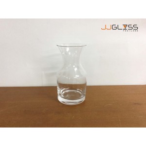 Carafe 6/12 - Transparent Handmade Colour Vase, Height 12cm.