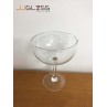 Champange Saucer 16 cm. - Transparent Handmade Colour Glass Legs 17 oz. (500 ml.)