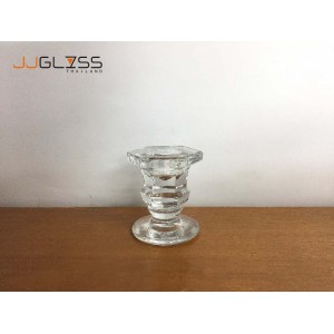 (AMORN) Hexagon candel Stand -  Candle Holder Transparent