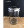 JUMBO STORAGE JAR403-7.5L. - Handmade Colour Dozen Transparent Aluminum Lid, 7,500ml.