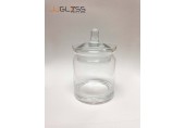 (AMORN) Jar C16/15 - โหลแก้วพร้อมฝา แฮนด์เมด เนื้อใส ความสูง 19.7 ซม. 
