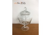 (AMORN) - Jar C20/18 - โหลแก้วพร้อมฝา แฮนด์เมด เนื้อใส ความสูง 25 ซม. 