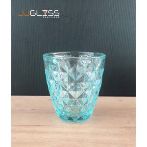 Glass 053/9.5 DML Turquoise  -  Handmade Colour Glass, Turquoise