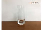 LD 7.5/18cm. - Tall Clear Glass Cylinder Vase, Height 18 cm.