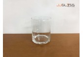 LD Think Bottom 8/10cm. - Tall Clear Glass Cylinder Vase, Height 10 cm.