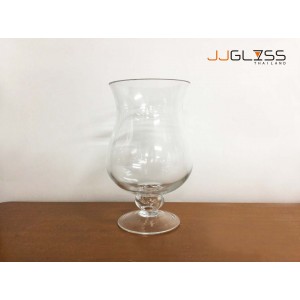 PN 825/20cm. - Transparent Handmade Colour Vase (1,300 ml.)