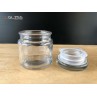 SPICES JAR 100ML. (GLASS CAP) - Transparent Handmade Glass Bottles (100 ml.) 