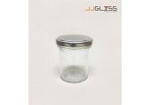 AMORN- SPICES JAR 120ML (SILVER CAP) - ขวดแก้วพร้อมฝาล็อค เนื้อใส ความจุ 120 มล. 