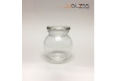 AMORN- SPICES JAR 140ML. (GLASS CAP) - ขวดแก้วพร้อมฝาแก้วสูญญากาศ เนื้อใส ความจุ 140 มล. 
