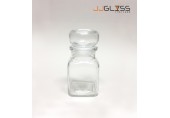 AMORN- SPICES JAR 145ML. (GLASS CAP) - ขวดแก้วพร้อมฝาแก้วสูญญากาศ เนื้อใส ความจุ 145 มล. 