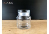 SPICES JAR 150ML. (GLASS CAP) - Transparent Handmade Glass Bottles (150 ml.) 