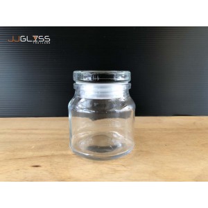 SPICES JAR 150ML. (GLASS CAP) - ขวดแก้วพร้อมฝาแก้วสูญญากาศ เนื้อใส ความจุ 150 มล. 