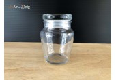 SPICES JAR 170ML. (GLASS CAP) - Transparent Handmade Glass Bottles (170 ml.) 