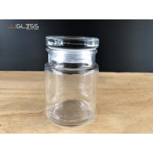 SPICES JAR 200ML. (GLASS CAP) - ขวดแก้วพร้อมฝาแก้วสูญญากาศ เนื้อใส ความจุ 200 มล. 