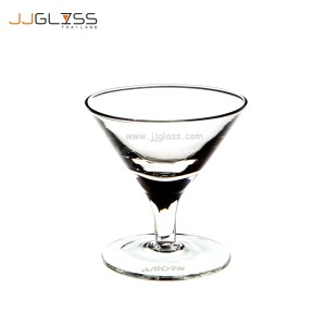 (AMORN) Short Martini 7 cm. - Transparent Handmade Colour Vase, Height 7cm.