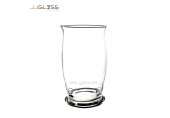 (AMORN) Vase 069/24 - แจกันแก้ว แฮนด์เมด เนื้อใส มีฐาน ความสูง 24 ซม.