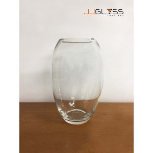 Vase 1134/28 - แจกันแก้ว แฮนด์เมด เนื้อใส ความสูง 25.5 ซม.