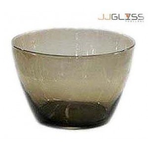 Bowl 054-22 cm. Gray - Gray Handmade Colour Bowl 3 L. (3,050 ml.)