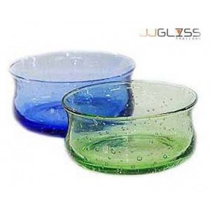 Bowl 12-14 cm. Bubble - Handmade Colour Bowl , Bubble Blue 17 oz. (475 ml.)
