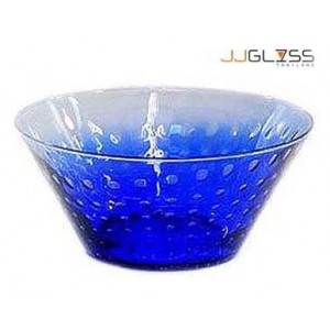 Bowl 742/26.5 Arrange Bubble Blue - Handmade Colour Bowl , Arrange Bubble Blue 2.9 L. (2,850 ml.)