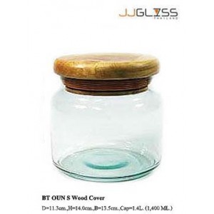 BT OUN S Wood Cover - Handmade Colour Dozen Transparent Wood Cover 1.4 L. (1,400 ml.)