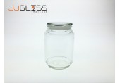 Jar C1800 Glass Cover - โหลแก้ว เนื้อใส พร้อมฝาแก้วสูญญากาศ ขนาด 1,800 มล.