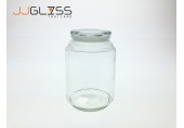 Jar C2500 Glass Cover - โหลแก้ว เนื้อใส พร้อมฝาแก้วสูญญากาศ ขนาด 2,500 มล.