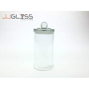 Jar D950 Glass Cover - โหลแก้ว เนื้อใส พร้อมฝาแก้วสูญญากาศ แบบมีจุกจับ ขนาด 950 มล. 
