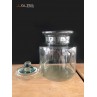 PICKLED JAR 10P (GLASS CAP) - Handmade Colour Dozen Transparent  (5,000ml. / 5L.)