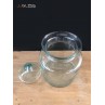 PICKLED JAR 6P (GLASS CAP) - Handmade Colour Dozen Transparent  (3,000ml. / 3L.)