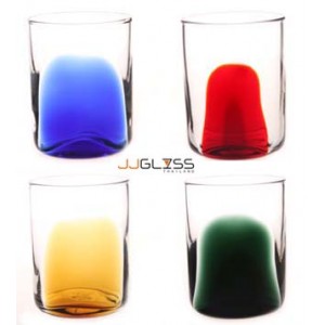 LUCE- Glass 465/10.5 Stonehenge - Handmade Colour Glass With Stonehenge 13 oz. (375 ml.)