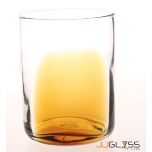 LUCE- Glass 465/10.5 Stonehenge Amber - Handmade Colour Glass With Stonehenge Amber 13 oz. (375 ml.)