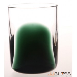 LUCE- Glass 465/10.5 Stonehenge Olive Green - Handmade Colour Glass With Stonehenge Olive Green 13 oz. (375 ml.)