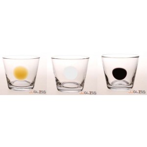 LUCE- Glass 755/8.5 Sun - Handmade Colour Glass With Dots 12 oz. (350 ml.)