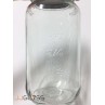 Mason 750ml. Silver (With Hole) - Transparent Glass Bottles, Cover Silver (With Hole), 750 ml.