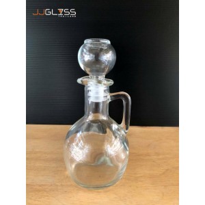 CRM BOTTLE 101-180ml. - Transparent Handmade Glass Bottles (180 ml.)