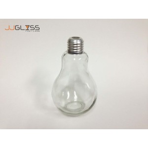 (AMORN) Drinking Bulb 300ml. (Silver Cap) - Glass Water Bottle Lamp 300ml.