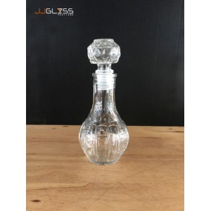 HL BOTTLE 602-125ml. - Transparent Handmade Glass Bottles (125 ml.)