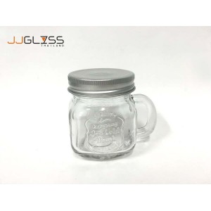 Mason 200ML. Refreshing Ice Cold Drink Silver - 7 oz. Handmade Colour Water Glass (200 ml.)