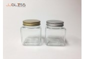 Mason 480ml. - Transparent Glass Bottles, Cover Gold, Cover Silver, 480 ml.    