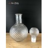 ROUND WHISKY BOTTLE 1000ml. - Transparent Handmade Glass Bottles (1,000 ml.)