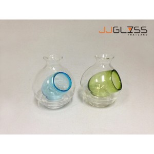 Sake 200 ml. - Transparent Handmade Colour Bottle,  7oz. (200 ml.)