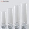 CYLINDER VASE 18/20 - Tall Clear Glass Cylinder Vase, Height 20 cm.
